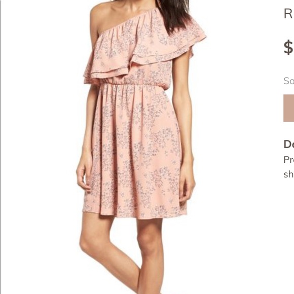 NWT Lush One Shoulder Floral Dress Size Small - Picture 2 of 5